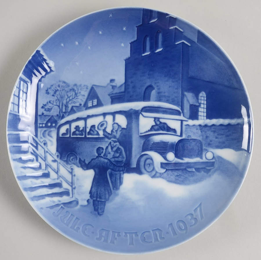 Annual Christmas Plate Arrival Of Christmas Guests - No Box by Bing & Grondahl-1