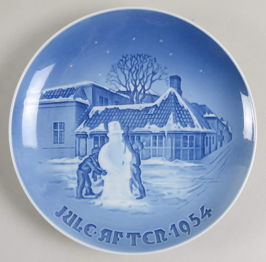 Annual Christmas Plate Snowman - No Box 60 by Bing & Grondahl-1