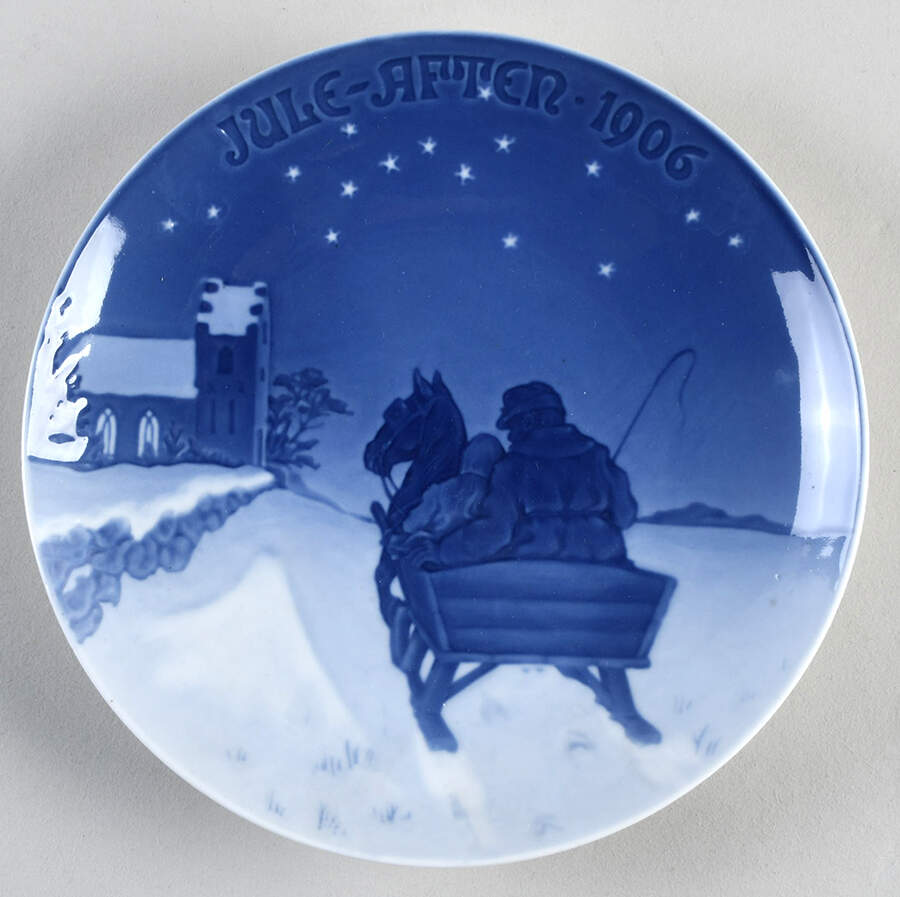 Annual Christmas Plate Sleighing To Church - No Box by Bing & Grondahl-1