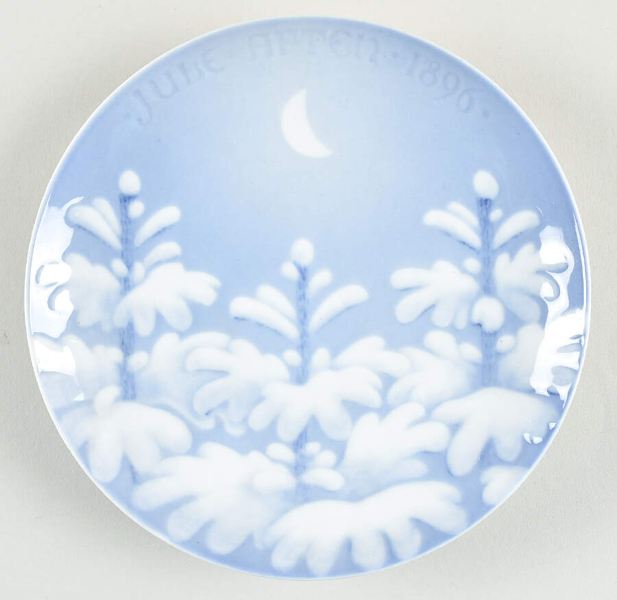 Annual Christmas Plate New Moon Over Trees - No Box by Bing & Grondahl-1