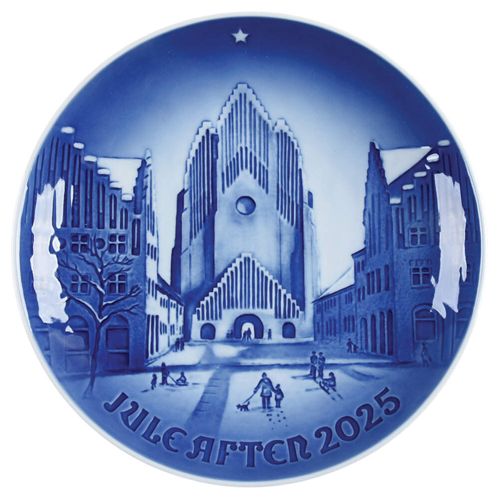 Annual Christmas Plate Grundtvig's Church - Boxed by Bing & Grondahl-1