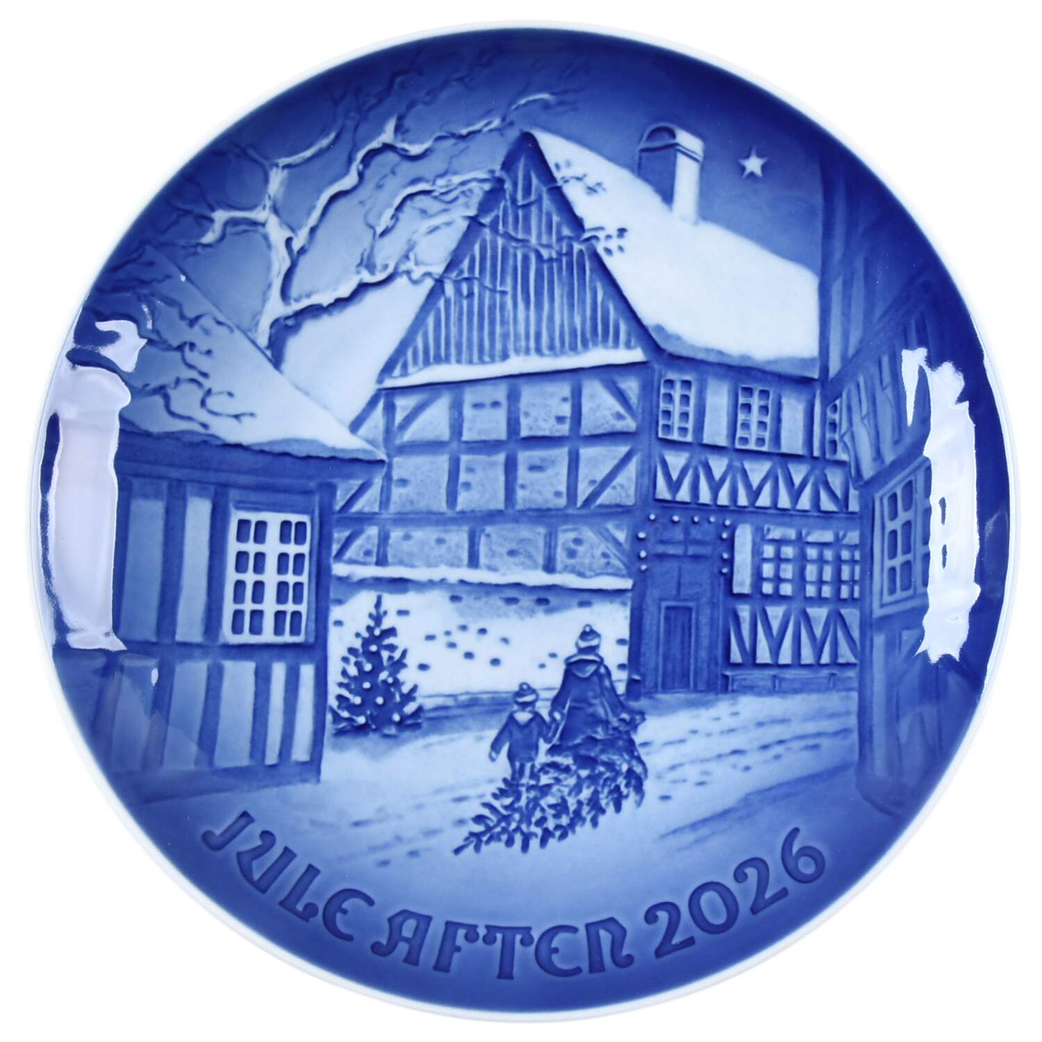 Annual Christmas Plate Den Gamle By I Aarhus - Boxed by Bing & Grondahl-1