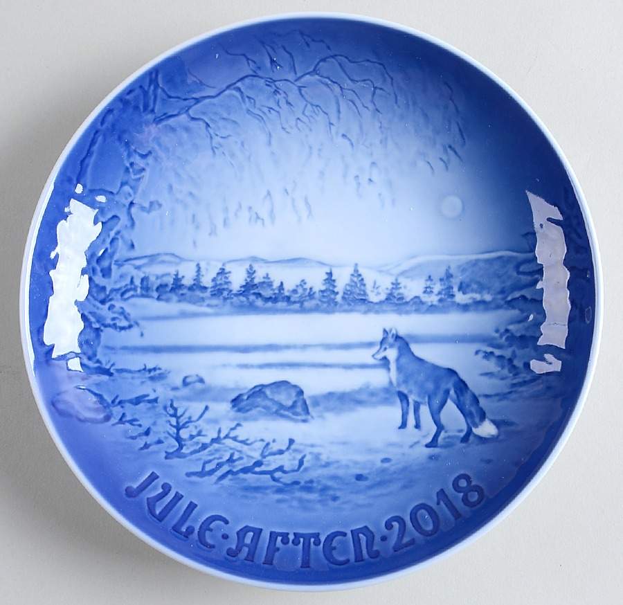 Annual Christmas Plate Winter Scene - Boxed by Bing & Grondahl-1