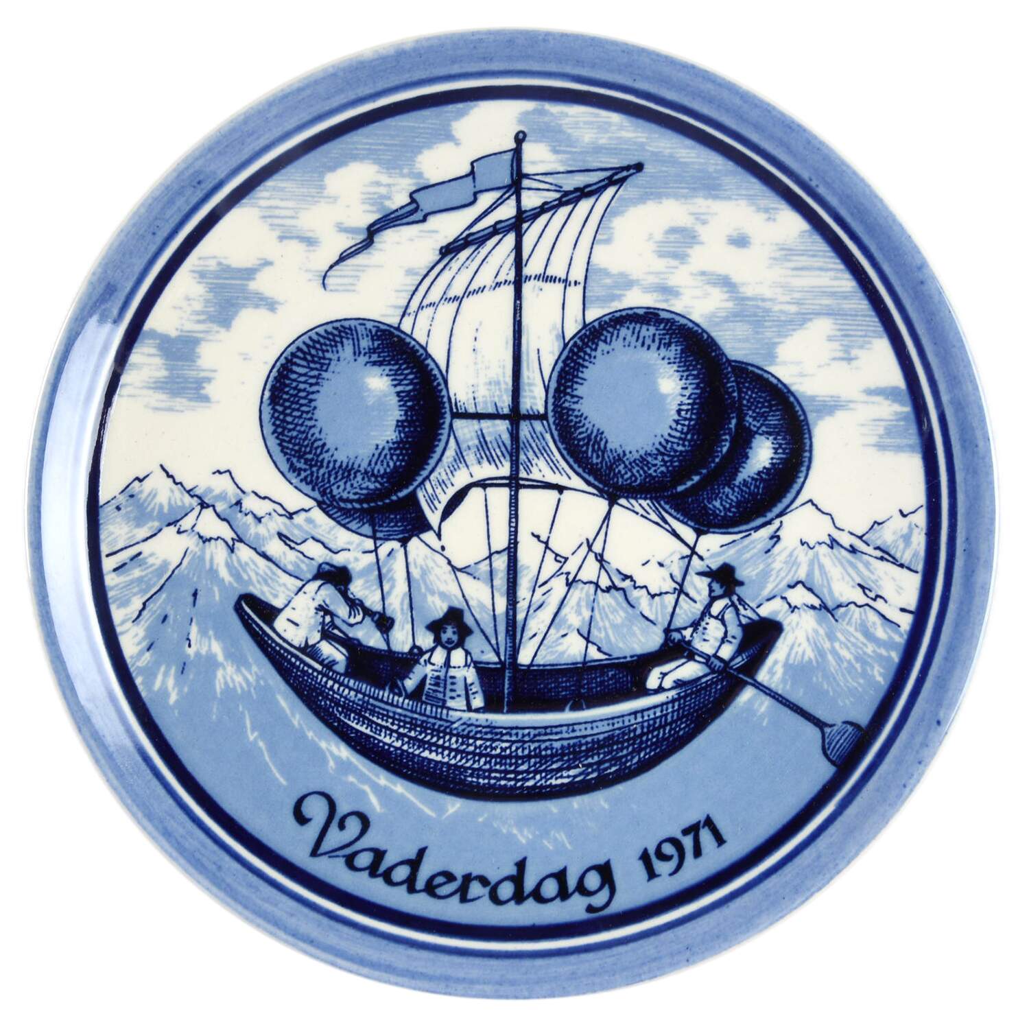Father's Day Father's Day Plate 1971 - No Box by Blue Delft-1
