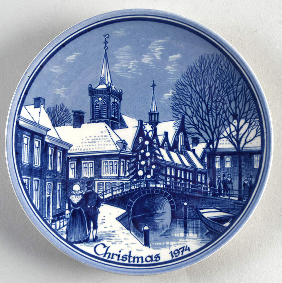Christmas Plate-Blue Delft Dingeradeel - Boxed by Blue Delft-1