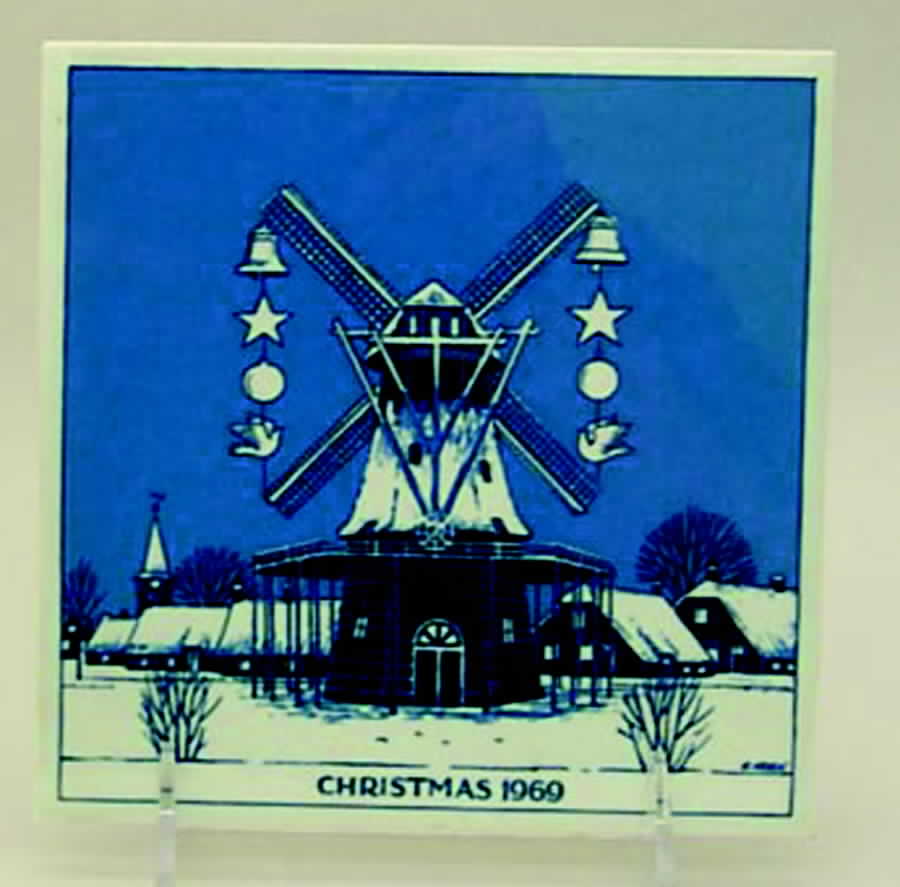 Blue Delft Christmas Tile Windmill - Boxed by Blue Delft-1