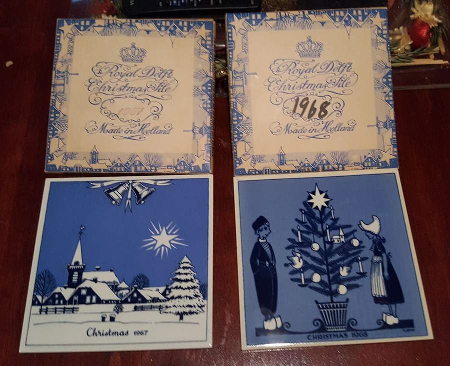 Blue Delft Christmas Tile Winter Scene - No Box by Blue Delft-1
