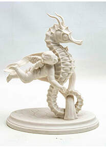 Boehm Figurines Cupid On Seahorse  - Boxed by Boehm-1