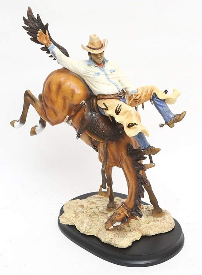 Boehm Figurines Get Off My Back-Bucking Bronco - No Box by Boehm-1