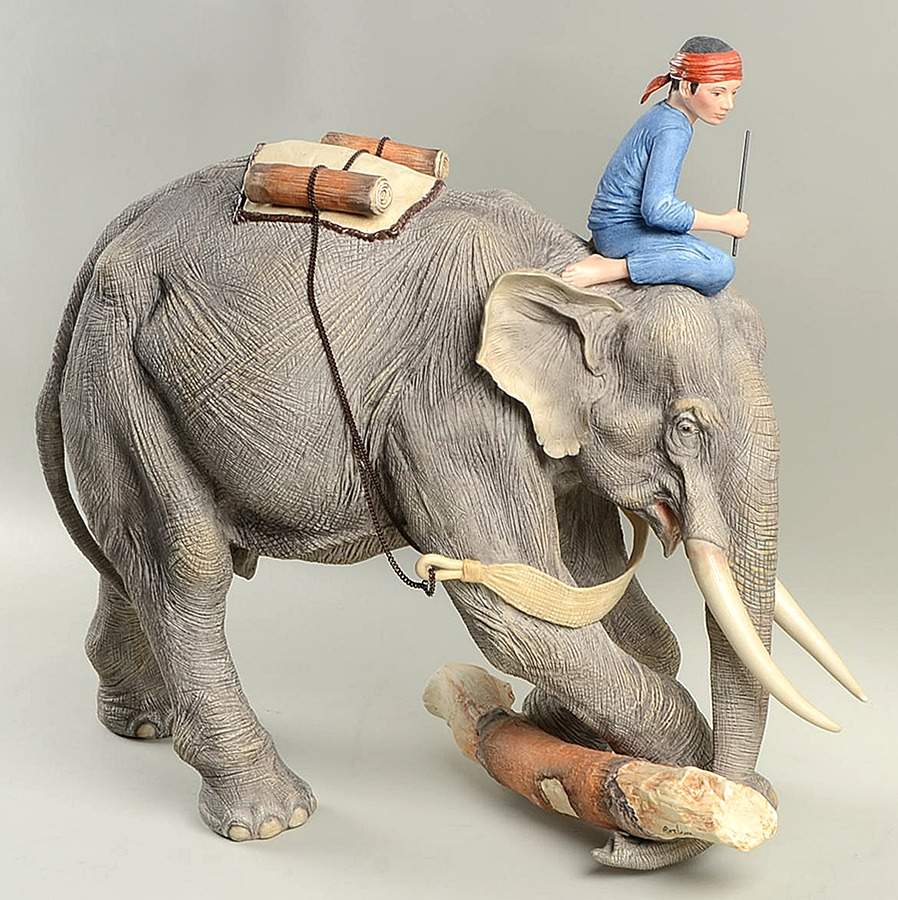 Boehm Animals Indian Elelphant - No Box by Boehm-1