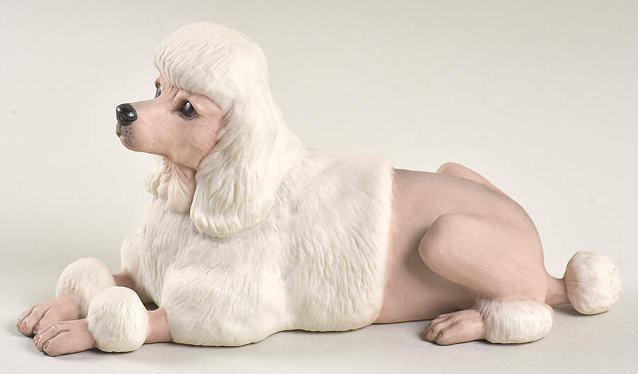 Boehm Animals Poodle- White/Pink - No Box by Boehm-1