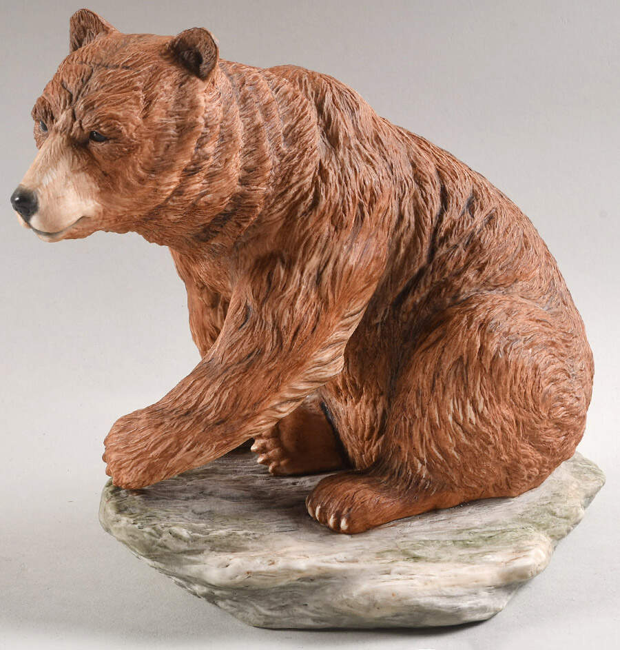 Boehm Animals Brown Bear-Seated - No Box by Boehm-1