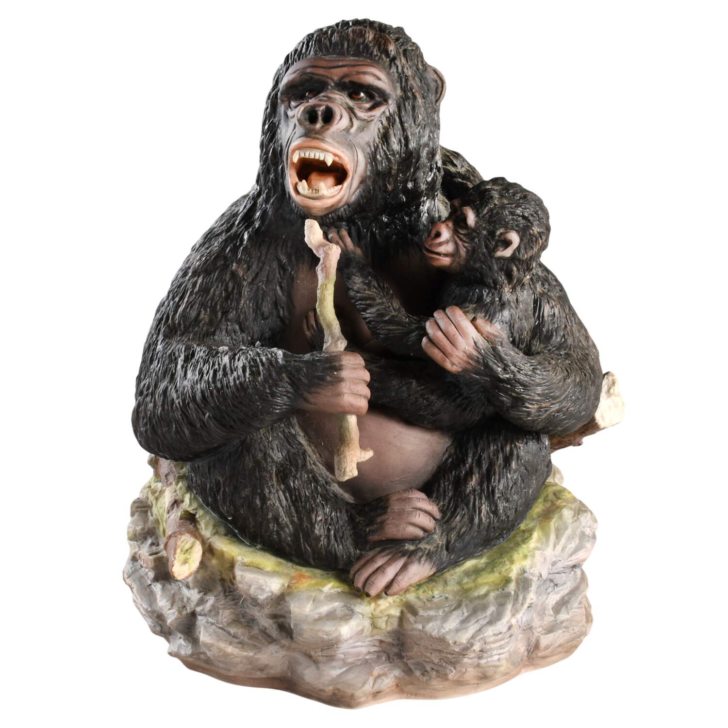 Boehm Animals Gorilla With Young - No Box by Boehm-1