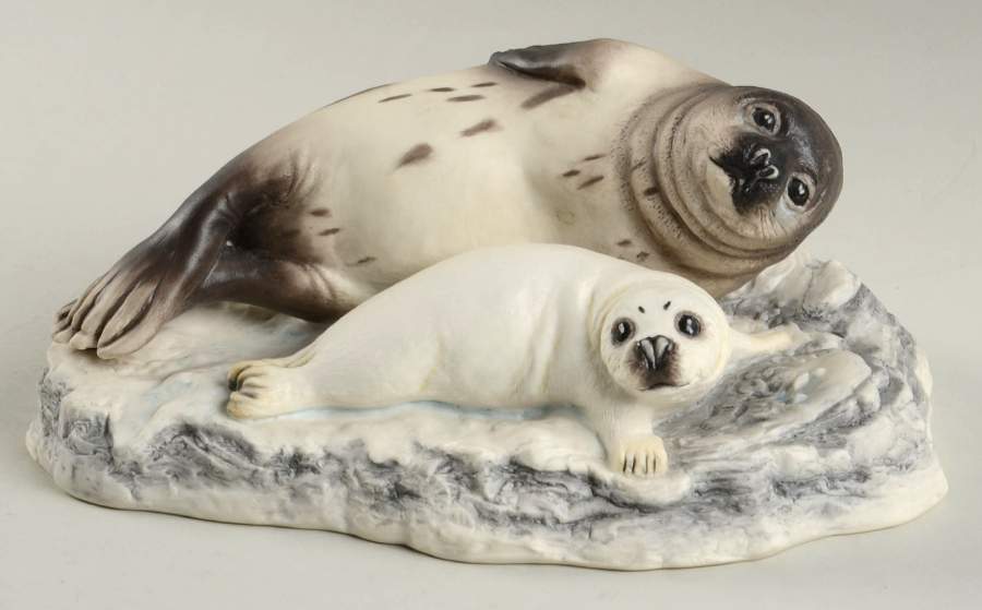 Boehm Animals Harbor Seal & Pup - No Box by Boehm-1
