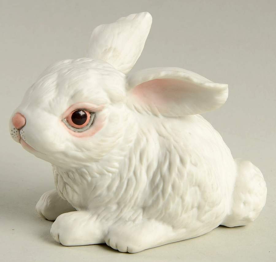 Boehm Animals Rabbit At Rest-White - No Box by Boehm-1