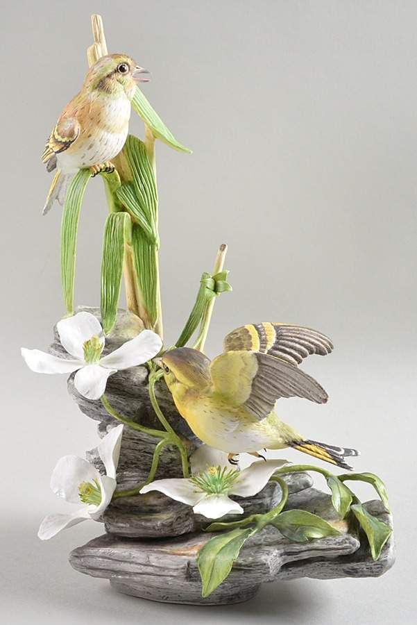 Boehm Birds Siskins With Clematis - Nb1042, No Box by Boehm-1