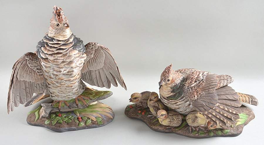 Boehm Birds Ruffed Grouse-Pair - Nb1106, No Box by Boehm-1