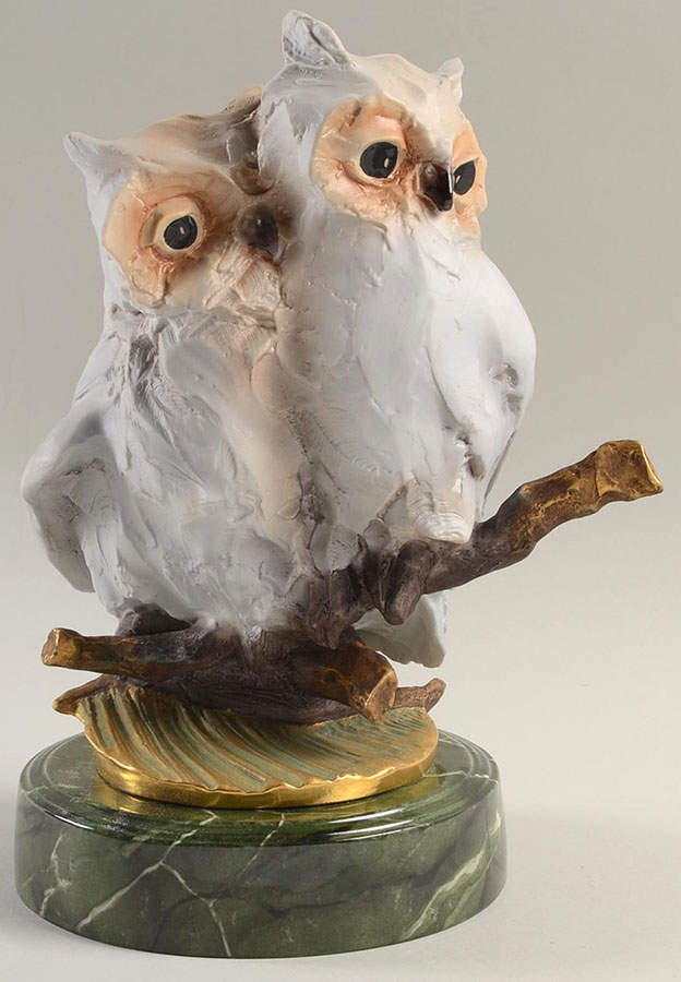 Boehm Birds Small Feathers-Owl Pair - No Box Nb1161 by Boehm-1