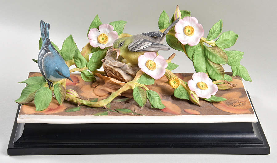 Boehm Birds Cerulean Warblers - No Box by Boehm-1