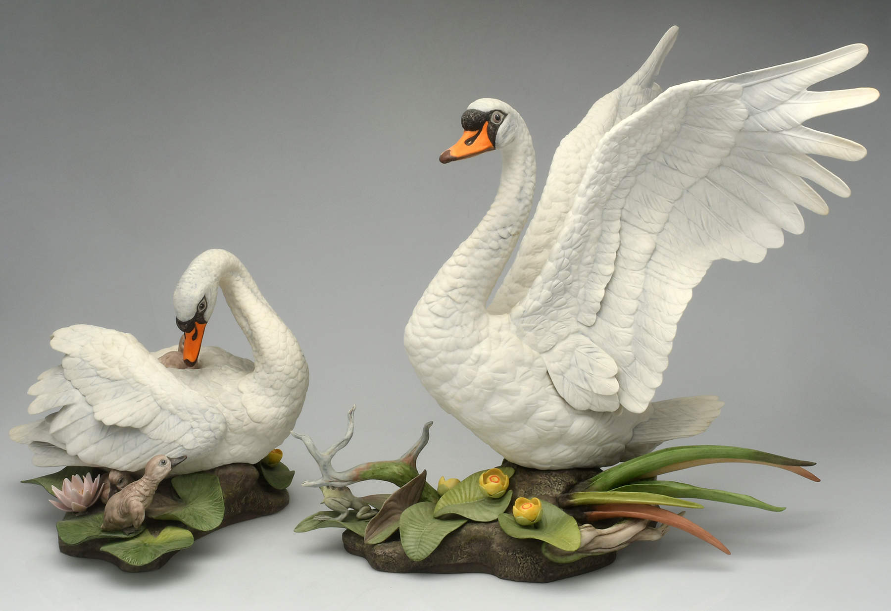 Boehm Birds Mute Swan-Pair - No Box by Boehm-1