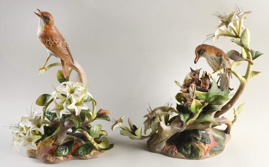 Boehm Birds Wood Thrush-Pair - No Box by Boehm-1