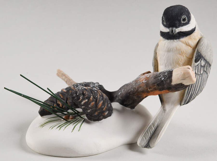 Boehm Birds Chickadee W/Pinecones - No Box by Boehm-1