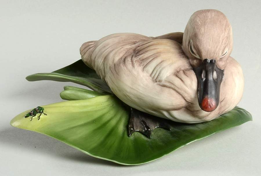 Boehm Birds Cygnet On Lily Pad - No Box by Boehm-1