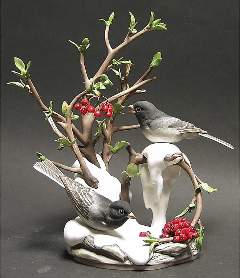 Boehm Birds Slate Colored Juncos - No Box by Boehm-1