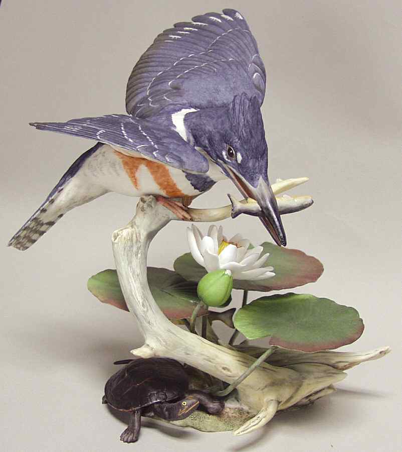 Boehm Birds Belted Kingfisher - No Box by Boehm-1