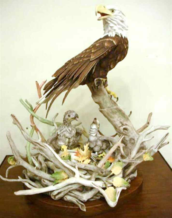 Boehm Birds Symbol Of Freedom-Eagle & Nest - Nb1068, No Box by Boehm-1