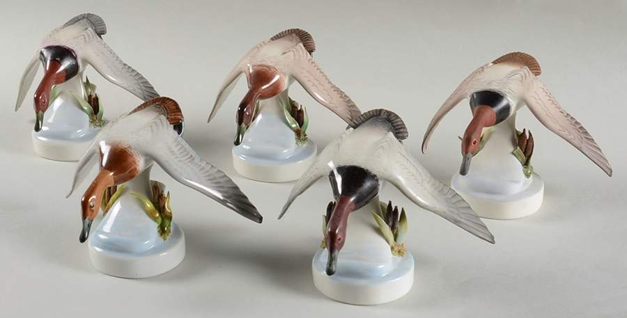 Boehm Birds Canvasback Ducks-Set Of 5 - No Box by Boehm-1
