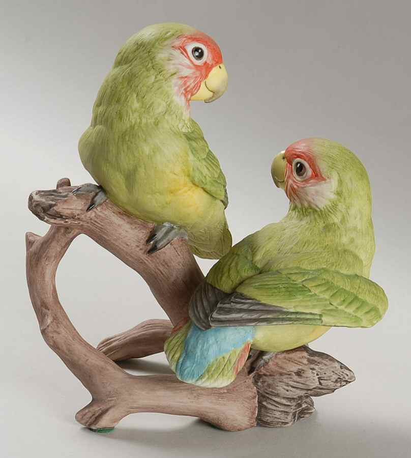 Boehm Birds Baby Lovebirds-Green - No Box by Boehm-1
