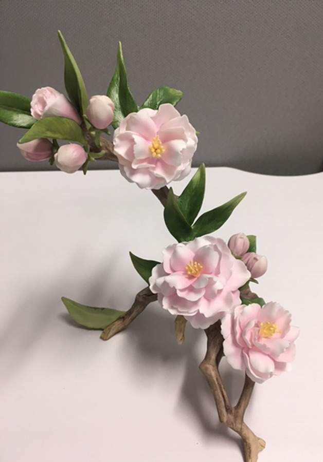 Flower Sculptures Cherry Blossoms - No Box by Boehm-1