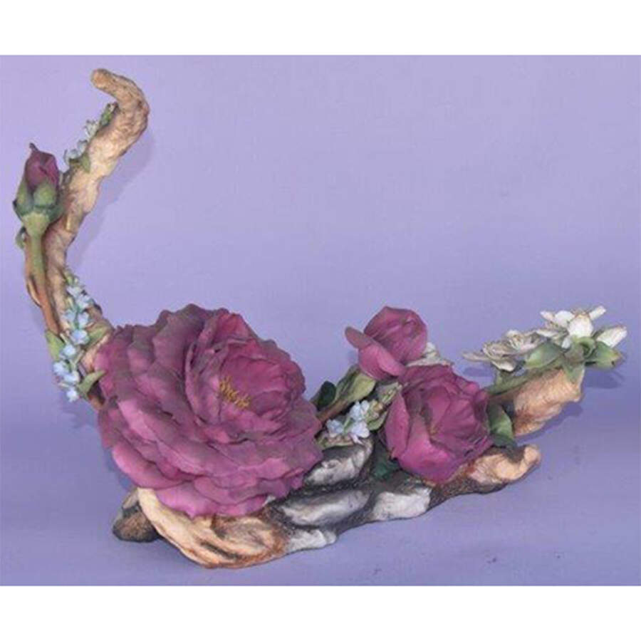 Flower Sculptures Prince Charles Rose Centrepiece - No Box by Boehm-1