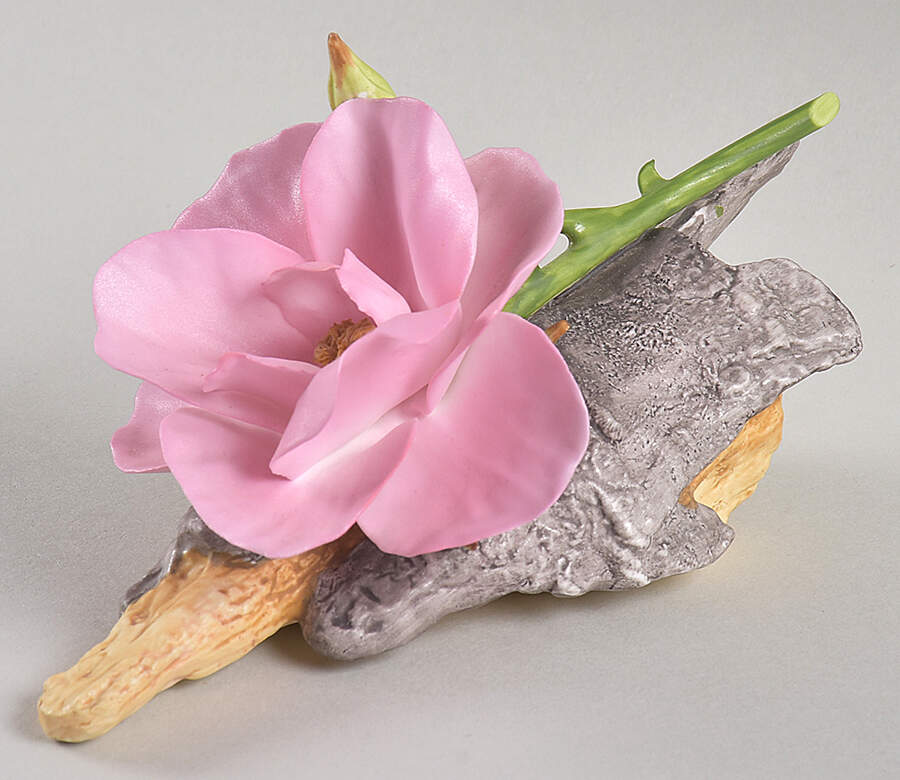 Flower Sculptures Pink Rose - No Box by Boehm-1