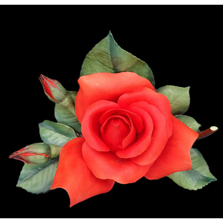 Flower Sculptures The Nancy Reagan Rose - No Box by Boehm-1