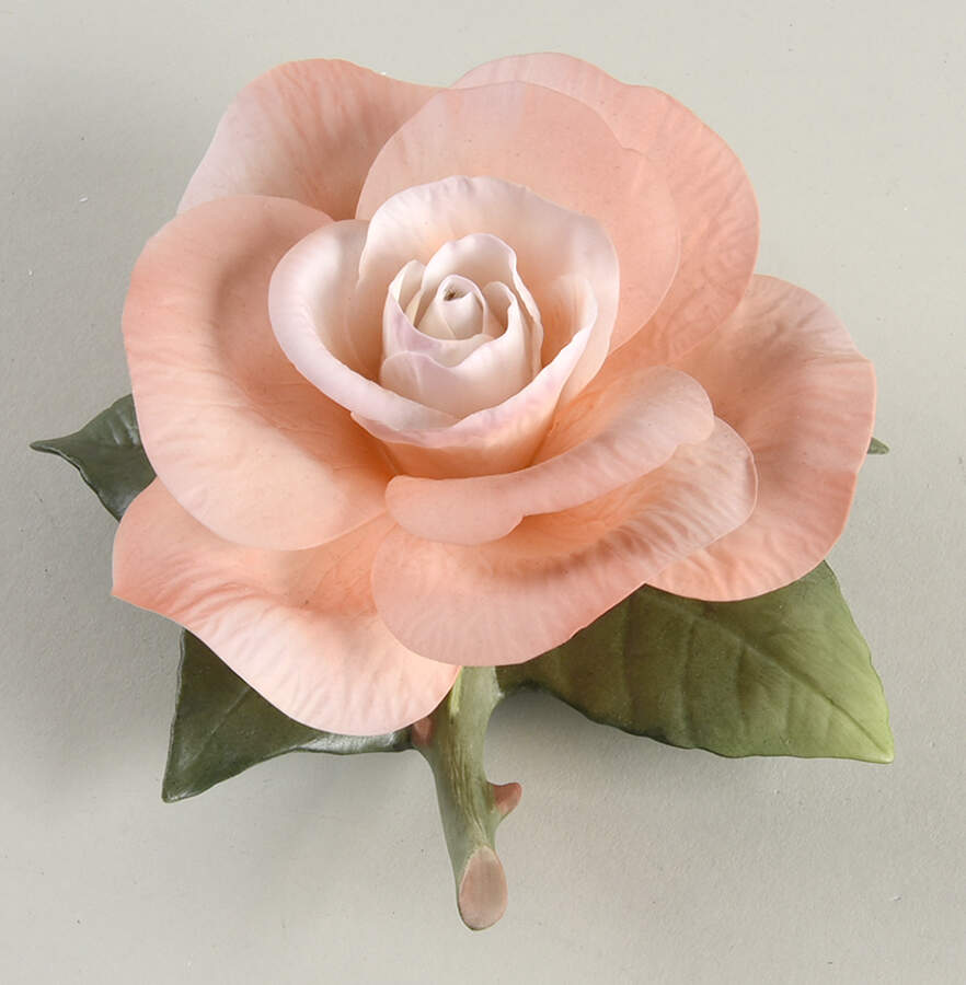 Flower Sculptures Barbara Bush Rose - No Box by Boehm-1