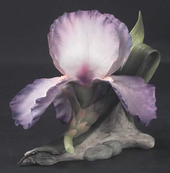 Flower Sculptures Grand Waltz Iris - No Box 42 by Boehm-1