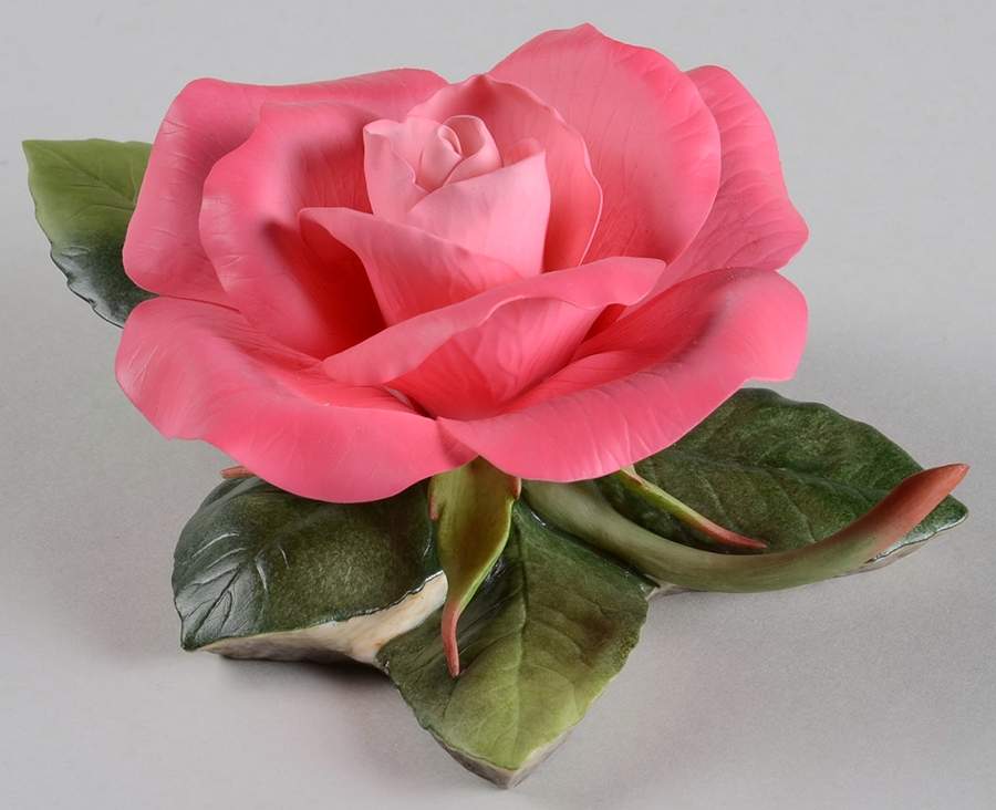 Flower Sculptures Helen Boehm Rose-Plum/Pink - No Box by Boehm-1