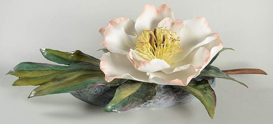 Flower Sculptures Single Peony - No Box by Boehm-1