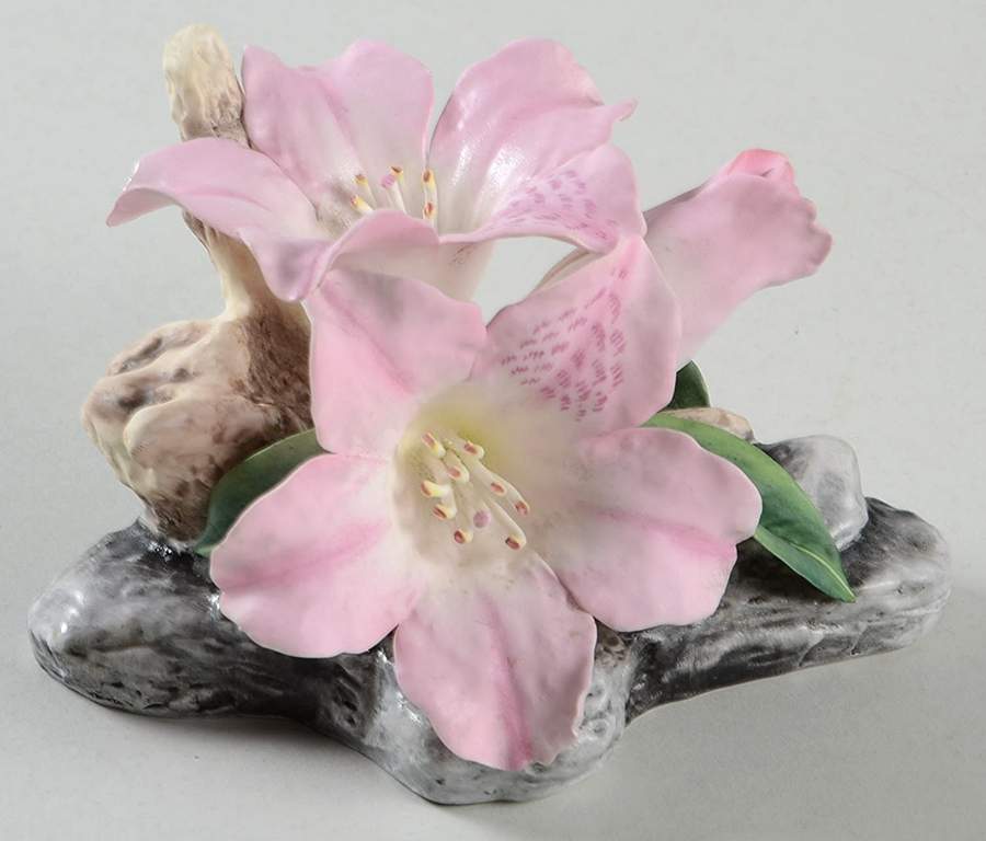 Flower Sculptures Rhododendron-Pink - No Box by Boehm-1