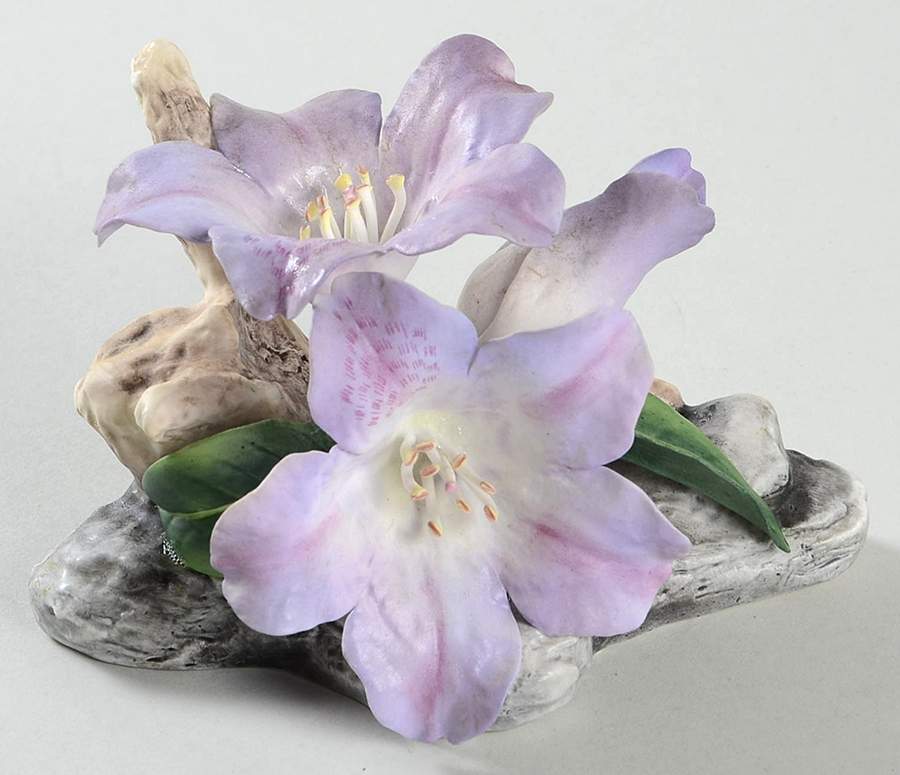 Flower Sculptures Rhododendron-Purple - No Box by Boehm-1