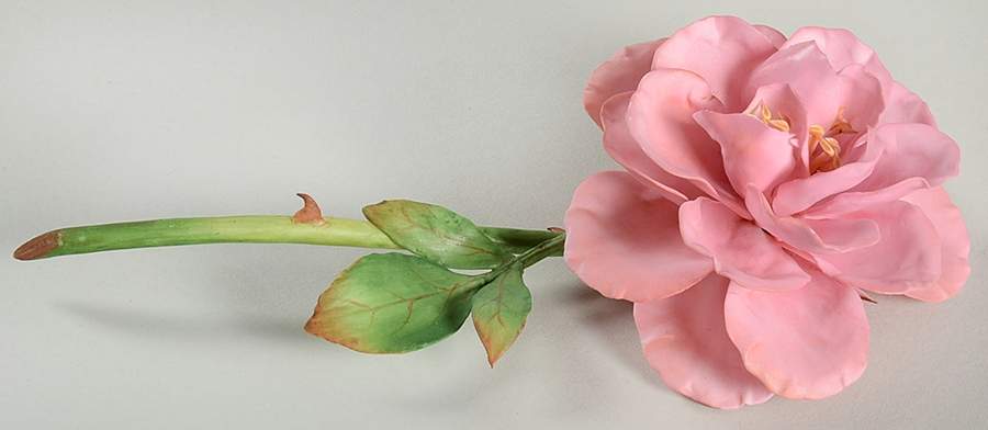 Flower Sculptures Pink Rose-Malvern - No Box by Boehm-1