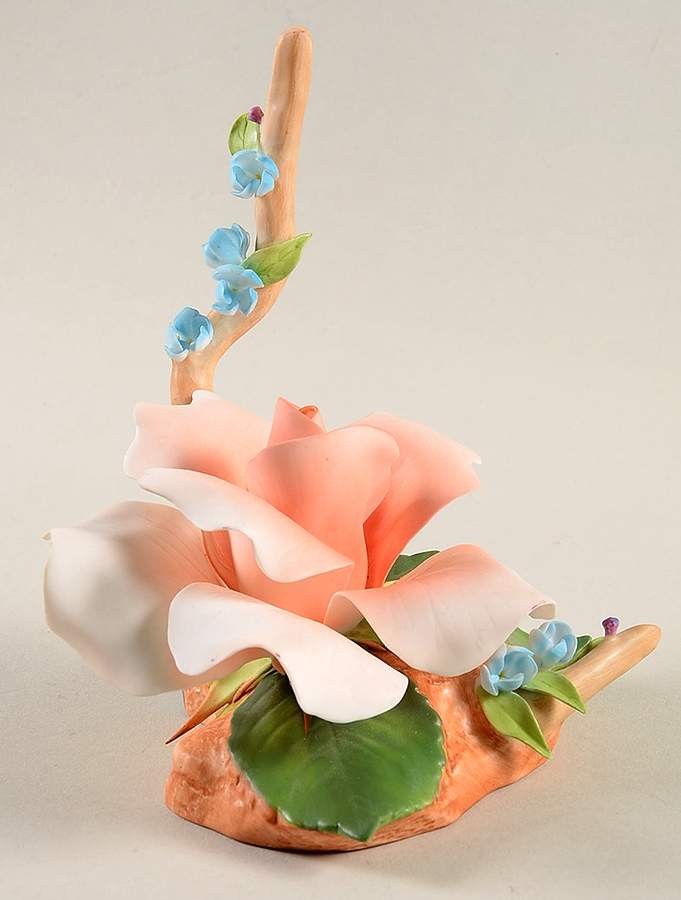 Flower Sculptures Lady Helen Rose With Forget Me Nots - No Box by Boehm-1