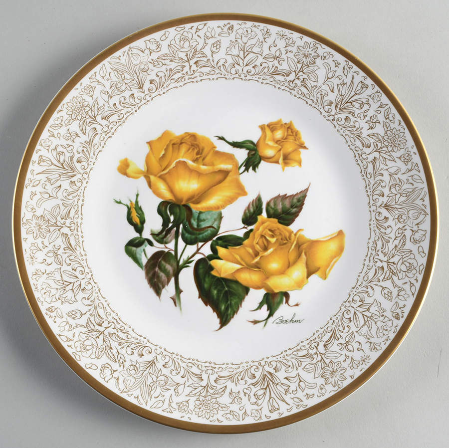 Flowers of The World Yellow Rose - Boxed by Boehm-1