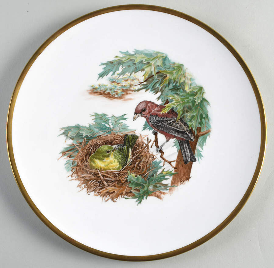 Woodland Birds of America Scarlet Tanager - No Box by Boehm-1