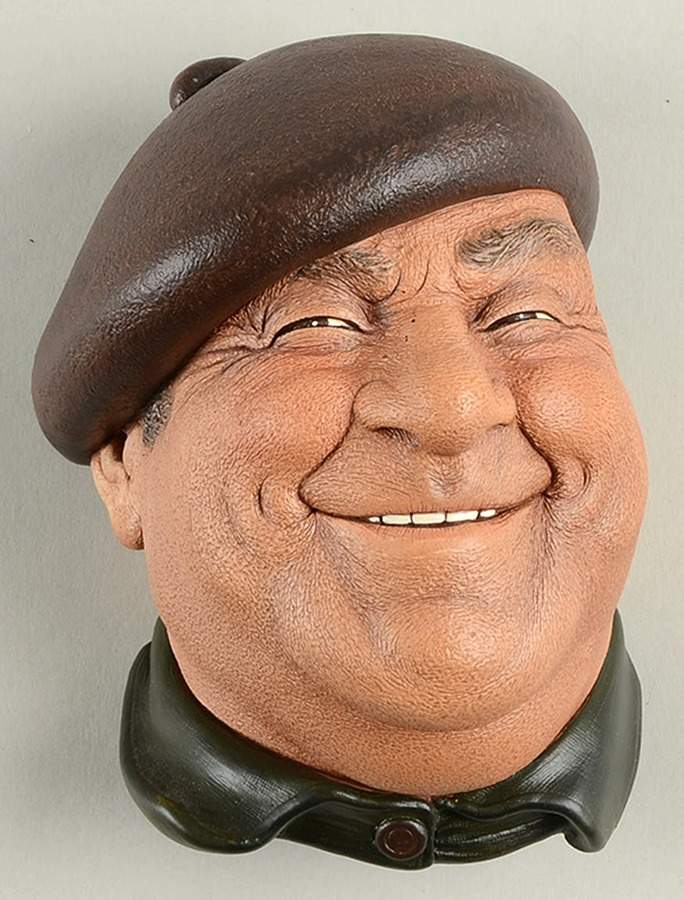 Character Head Plaques Pierre-Brown Hat - No Box by Bossons-1