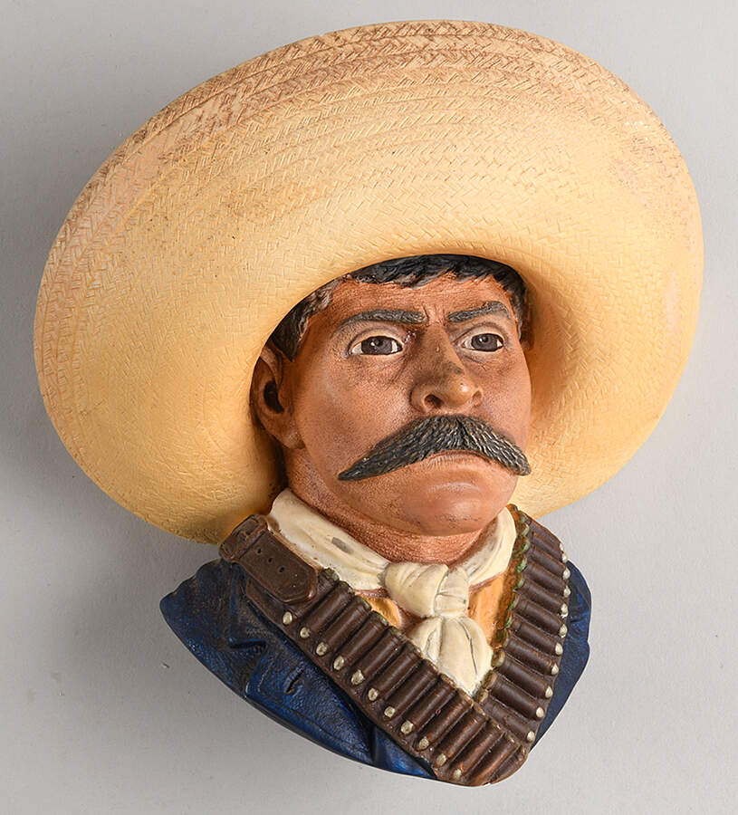 Character Head Plaques Emiliano Zapata - No Box by Bossons-1