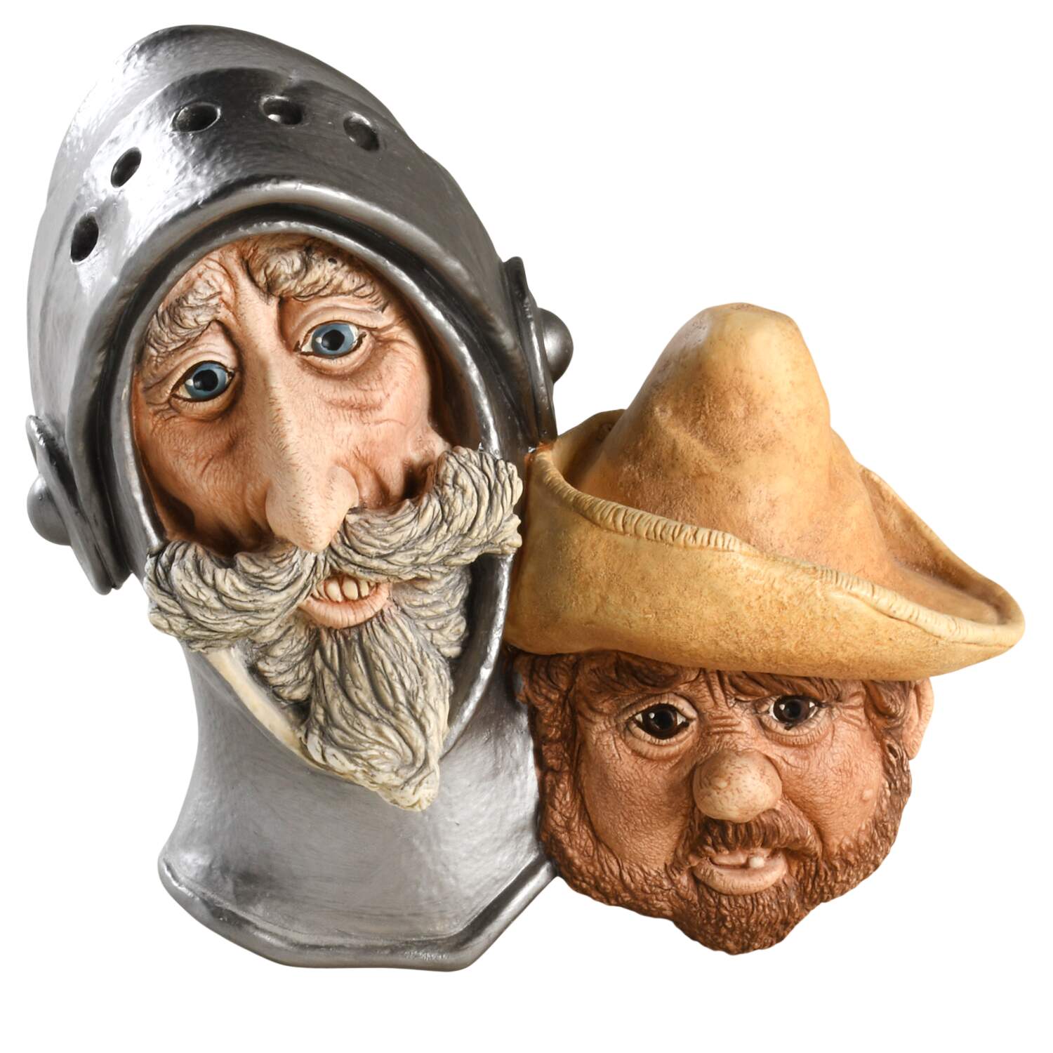 Character Head Plaques Don Quixote & Sancho - No Box by Bossons-1