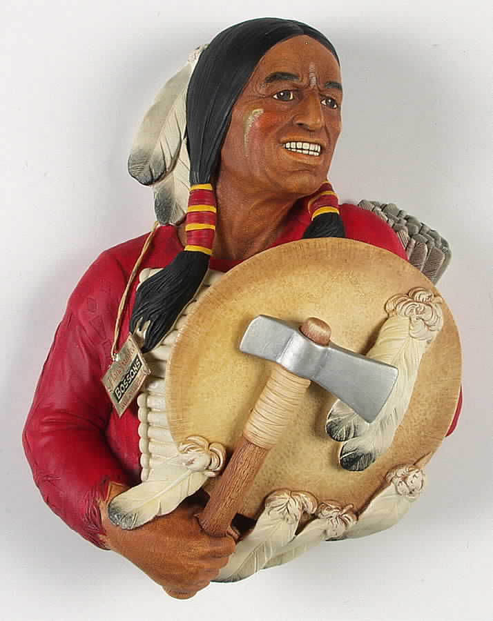 Character Head Plaques Cheyenne - No Box by Bossons-1